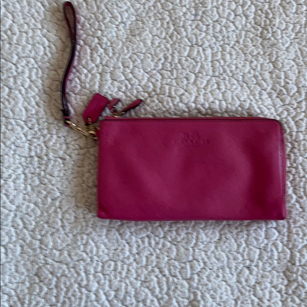 Coach Like New Wristlet Wallet